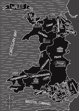 Dark Map of Wales