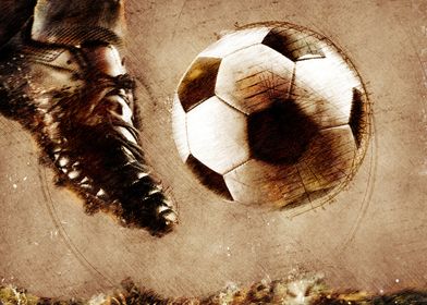 Football soccer art