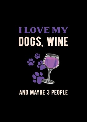 Dogs And Wine Gift Idea