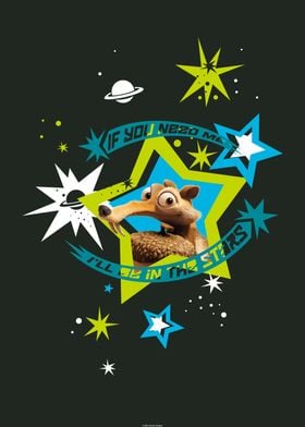 scrat in love poster