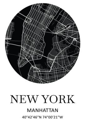 New York Manhattan Map