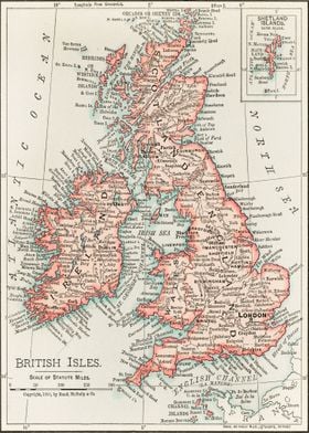 Map of the British Isles