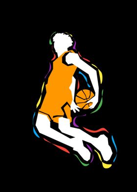 Basketball Action Pop Art