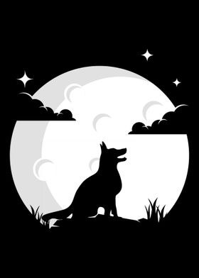 German Shepherd Moon Sheph