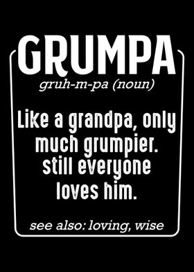 Grumpa Grandpa Fathers Day