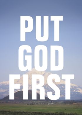 Put God First