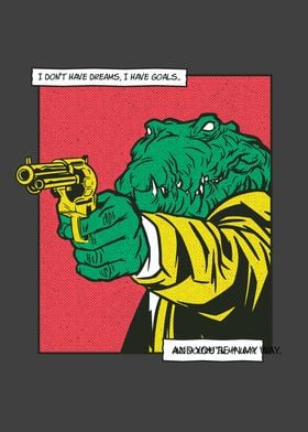Alligator Comic Gun