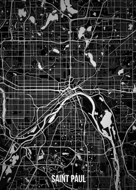 Saint Paul dark map