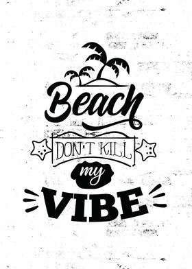 Beach Vibes Lettering Art