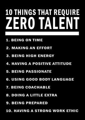 Zero Talent