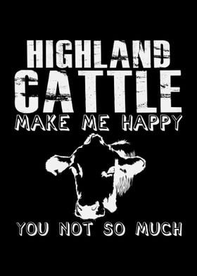 Highland Cattle Happy Joke