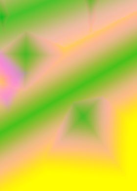 yellow pink green abstract