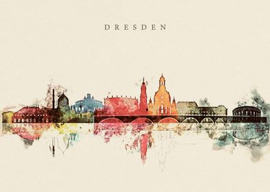 Dresden Germany Skyline