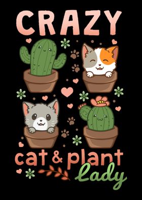 Cat Plant Lady