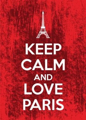 keep calm and love paris