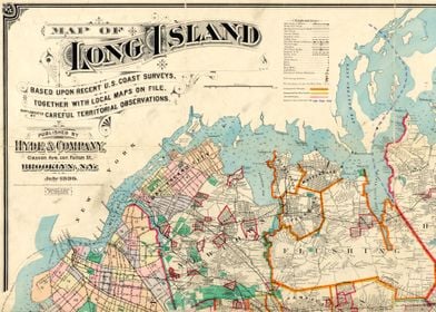 Map of Long Island