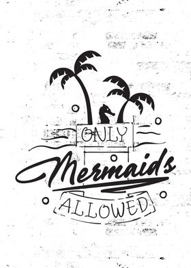 Mermaid Sign Wall Art