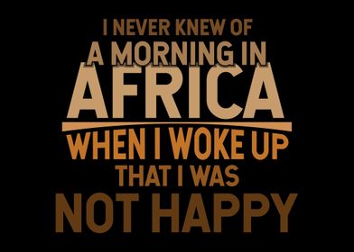 Safari Africa Saying