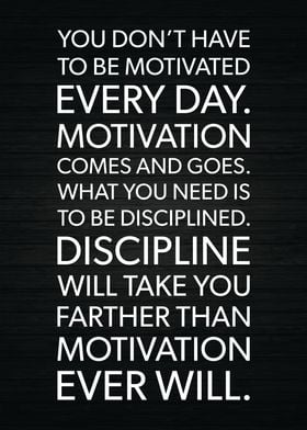 Motivation vs Discipline