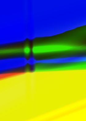 yellow green blue abstract
