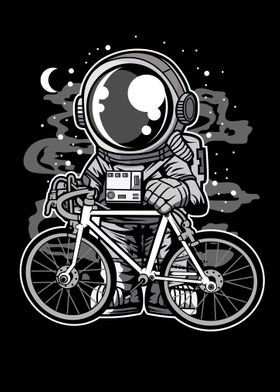 Astronaut Bicycle' Poster by Artistic Paradigms | Displate