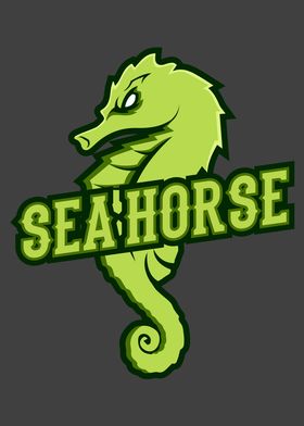 Seahorse Art Scuba Diver