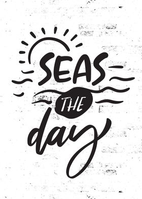 Sea Quote Text Wall Art