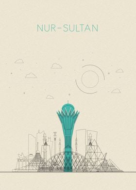Nur Sultan Astana Skyline