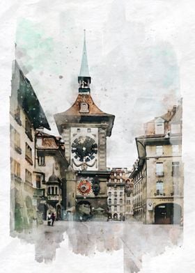 Zytglogge Watercolor