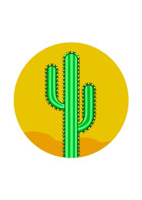 Cactus minimalist art