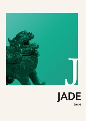 Color Alphabet Jade J