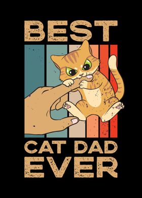 Vintage Best Cat Dad Ever