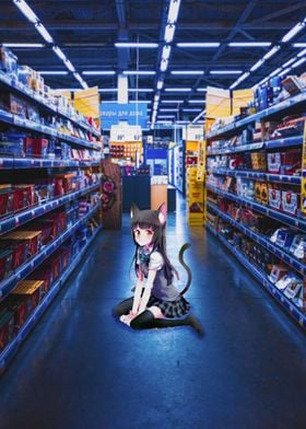 Cat in the store