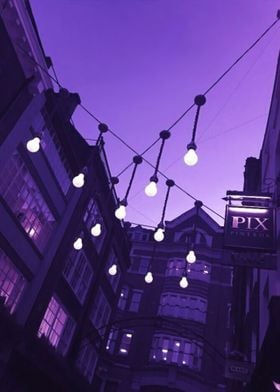 Purple Street Lights