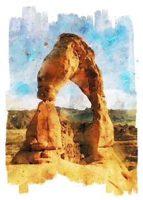 Delicate Arch Watercolor