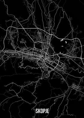 Skopje dark map