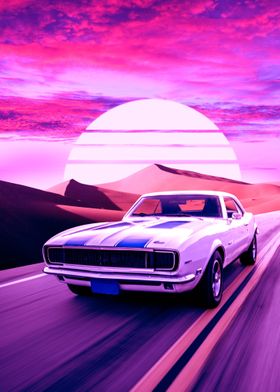 car vaporwave