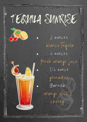 TEQUILA SUNRISE Cocktail