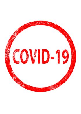 Covid 19 Rubber Stamp