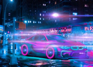 Car Neon Cyberpunk 2077