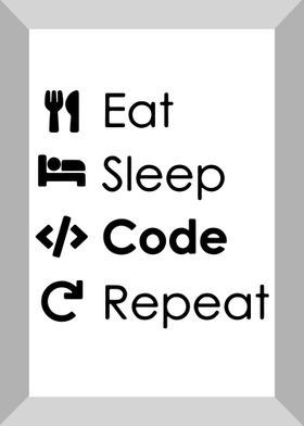 Eat Sleep Code Repeat