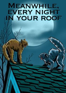 cats Roof Fighter