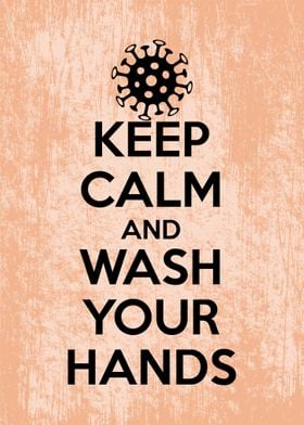 keep calm and wash hands