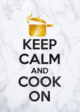 keep calm and cook on