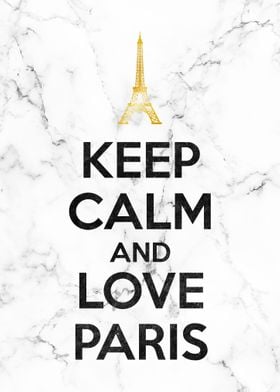 keep calm and love paris