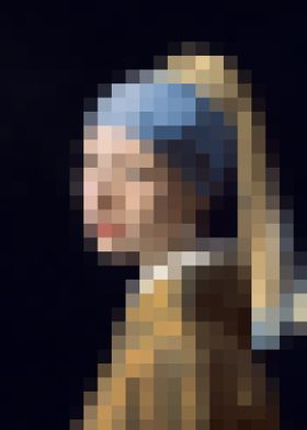 Pixel Meisje met de parel
