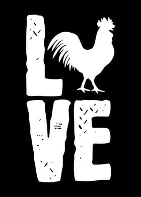 Rooster Love Chicken Bird