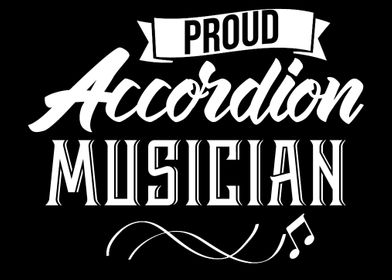 Proud Accordion Musician