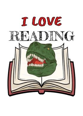 Dinos Love Reading TRex