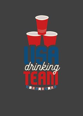 USA Drinking Team Funny